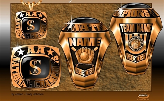 Picture of AA National Champion Ring/Pendant w/ SPA Encr - Suncast