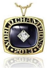 Picture of World Champion Ring/Pendant w/ 25Pt Cubic Zirc Tubeset - Suncast Suncast World Champion Pendant w/ 25Pt Cubic Zirc Tubeset