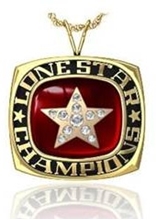 Picture of Lone Star NIT Pendant w/Star Crest & Cubic Zircs
