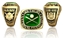 Picture of Southern NIT Ring or Pendant w/Encrusted Crossed Bats and Ball
