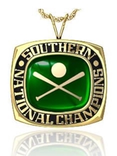 Picture of Southern NIT Pendant w/Encrusted Crossed Bats and Ball