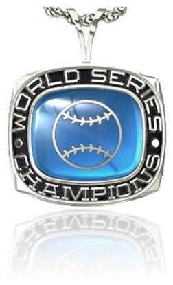 Picture of Women's World Series Champion Pendant w/Encrusted Ball