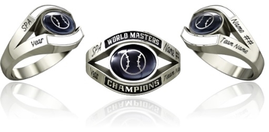 Picture of Women's Master's World Champion Ring Style 752 w/Softball