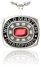 Picture of Women's Master's World Champion Pendant w/Circled Cubic Zirconias